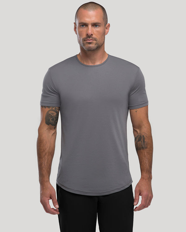 Crew Curve-Hem Tee