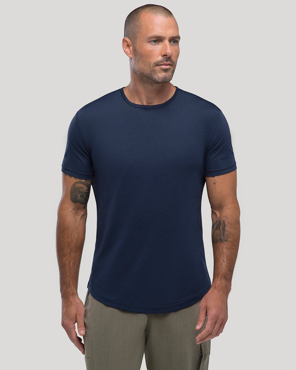 Crew Curve-Hem Tee