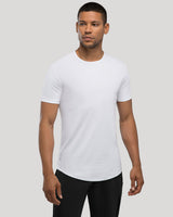 All White Crew Curve-Hem 3-Pack