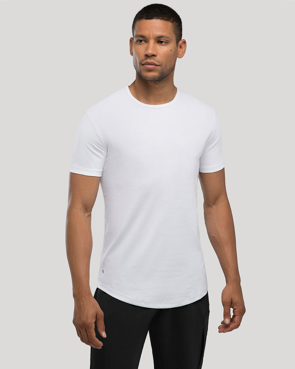 Crew Curve-Hem Tee
