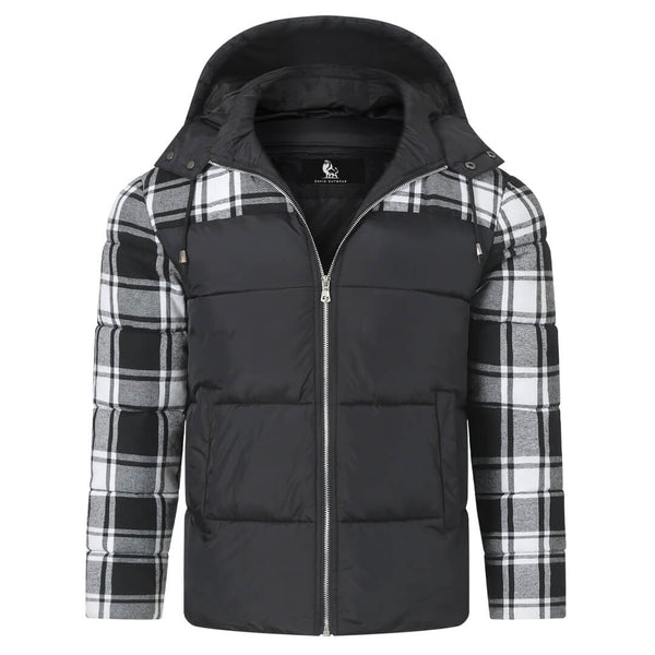 Plaid Puffer Jacket